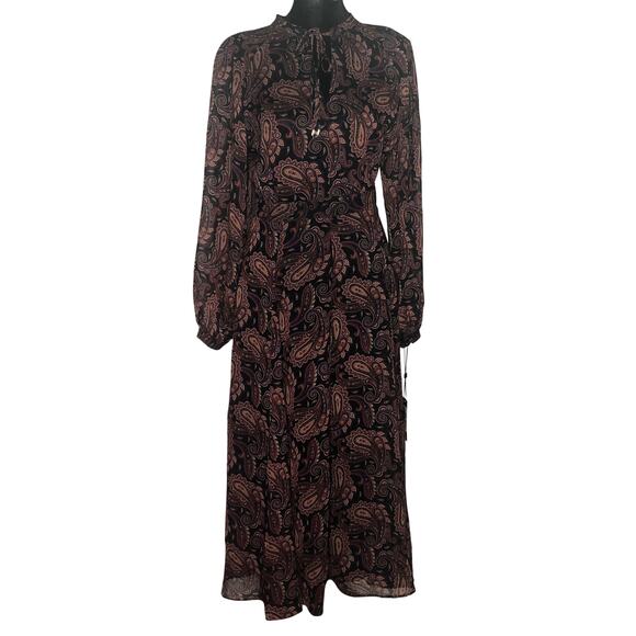 Tommy Hilfiger Paisley Midi Dress - Size 2 - Picture 2 of 12